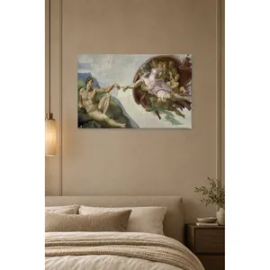 Fida Michelangelo La création d'Adam Impression sur toile - Product Image 4