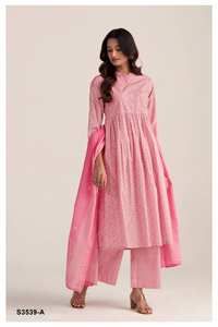 เสื้อผ้าสไตล์อินเดียและปากีสถานพิมพ์ลายซาลวาร์คาเมซผ้าคอตตอนสุดหรูสำหรับงานปาร์ตี้และงานปาร์ตี้ขายส่ง - Product Image 2