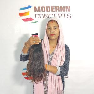 Extensiones de cabello indio a granel 100% Natural, cutícula virgen cruda alineada, sin procesamiento químico, Onda de cuerpo recto, proveedor de confianza - Product Image 4