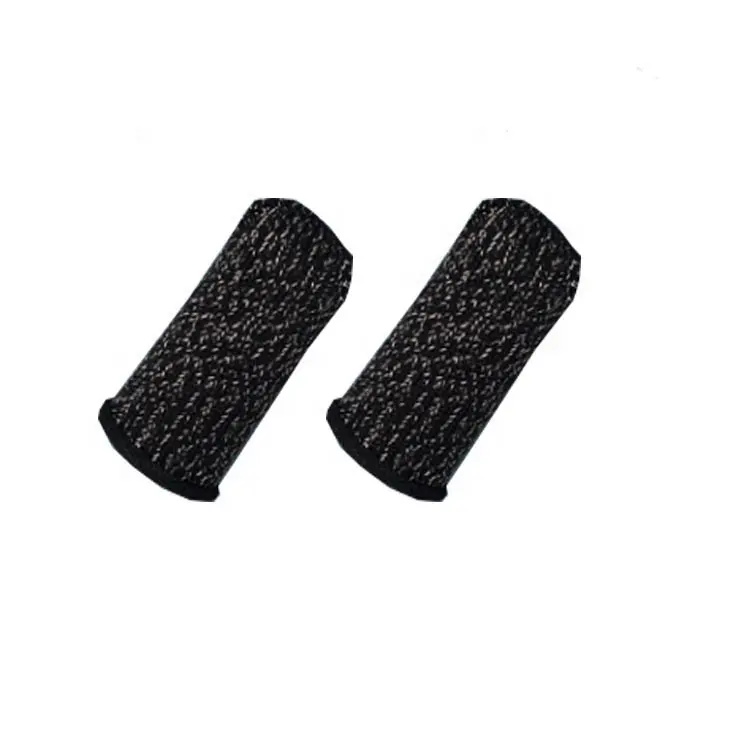 Bahan konduktif hitam layar sentuh membuat sarung tangan jempol sarung jari tipis dan ringan lebih konduktif dan sensitif