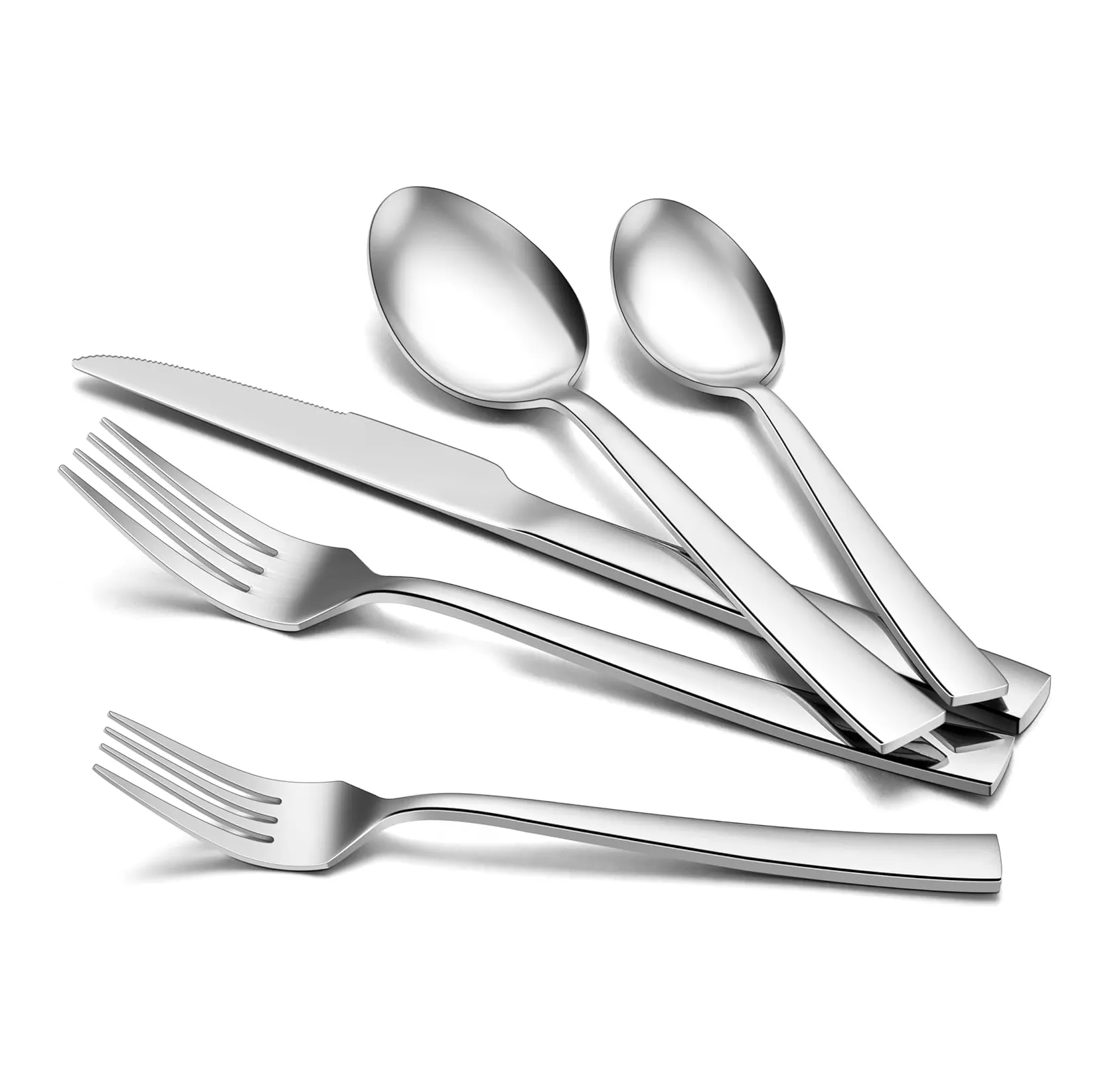 ערכת כלי silverware סט נירוסטה שולחן עיצוב הבית כלי מטבח מסעדה ושימוש בחתונה שטוחה