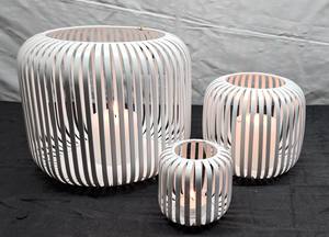 โคมไฟโลหะสำหรับตกแต่งคริสต์มาสโคมไฟโลหะสำหรับตกแต่งบ้านสีดำ/ทอง/ขาวทำด้วยมือสไตล์คลาสสิก - Product Image 1