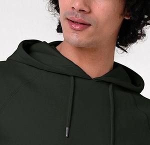 2025 nuevo estilo hombres ropa deportiva Lisa directa de fábrica logotipo personalizado hombres ropa Casual tela cómoda transpirable Sudadera con capucha - Product Image 3