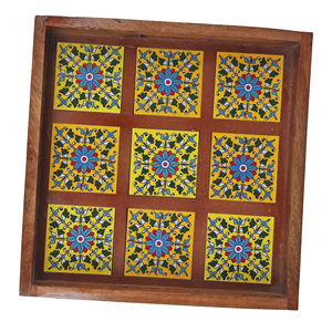 La mayoría de las bandejas de madera hechas a mano de diseño de lujo y de moda para servir la comida a precios asequibles uso en el hogar y el hotel - Product Image 5