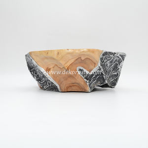 Tazón de madera hecho a mano para decoración del hogar y utensilios de cocina personalizados con aluminio para una mejor durabilidad - Product Image 5