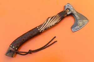 Top Rated Damascus Steel <b>Axe</b> With Wood Handle Direct Factory Supplier Lightweight Damascus Steel <b>Axes</b> & Hatchet - Product Image 4