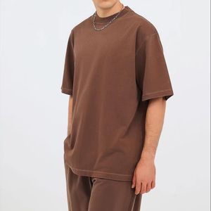 2025 Nueva camiseta Unisex 260g 100% algodón Color sólido camiseta logotipo personalizado disponible camiseta para hombres - Product Image 1