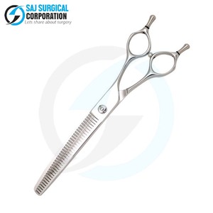 Tijeras de adelgazamiento de acero inoxidable de 7 pulgadas de alta calidad para mascotas Fuente de alimentación manual para capa esponjosa Mezcla de textura Aseo - Product Image 1