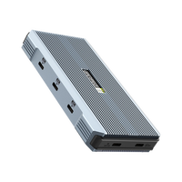 Base de Conexión UHub Power X3-Type-C 3 en 1, Hub Triple para Monitores 4K a 60Hz para Windows, Aleación de Aluminio con Función de Transferencia de Datos