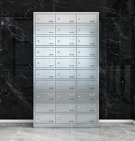 Armoire de cuisine moderne pour le personnel, casier à 30 portes, acier inoxydable, armoire de rangement pour assiettes à dîner