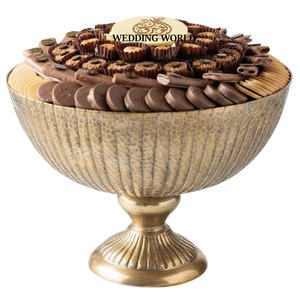 Bol à chocolat en métal plaqué or Bol à chocolat fait à la main de qualité supérieure Bol à chocolat de table décoratif le plus vendu - Product Image 1
