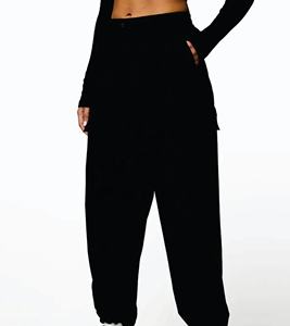 Pantalón/pantalón de nailon de primera calidad para mujer, largo, recto, informal, estampado, Color sólido, diseño de cintura alta, Parte delantera plana para invierno, precio barato - Product Image 1