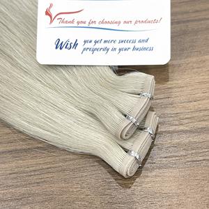 Precio al por mayor: Extensiones de cabello liso Genius Weft 100% cabello virgen vietnamita, sin enredos ni caída. - Product Image 4