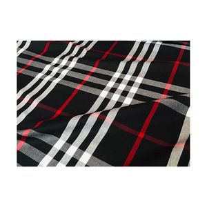 Kẻ Sọc kiểm tra vải 100% cotton poplin chất liệu sợi đếm 30*30 kiểm tra & kẻ sọc dệt bán buôn dệt may thời trang bền vững - Product Image 1