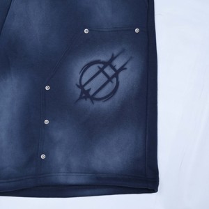 Fabricación de Sudaderas con Capucha de Algodón de Alta Calidad Personalizadas, Estilo Vintage Francés, Transpirables, Casuales, con Cremallera, Ropa Deportiva - Product Image 3