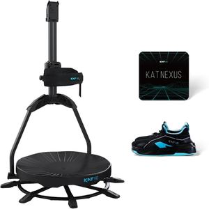 Série KAT Walk C2 VR |   Tapis de marche omnidirectionnel à 360° avec matériau ABS et accessoires pour jeux VR et fitness à domicile - Product Image 1