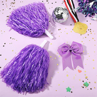Pompones Metálicos Personalizados con Logotipo, Anillos de Mano para Animar, Bolas Agitadoras para Baile, Pompones para Eventos Deportivos y Fiestas