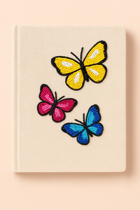 Diario bordado a mano tradicional A4 A5 tamaños cuaderno de tela con cuentas para la escuela lindo diario de animales con tres motivos de gatos - Product Image 5