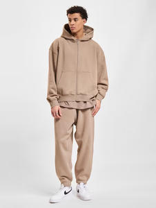 Sweat à capuche unisexe zippé en molleton de couleur unie avec poches Veste streetwear décontractée chaude d'hiver pour hommes et femmes - Product Image 6