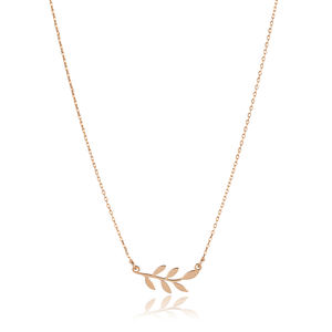 Collier à breloque artisanal au design de branche simple, fiançailles, mariage, fête, fabrication turque, bijoux en argent sterling 925 - Product Image 6