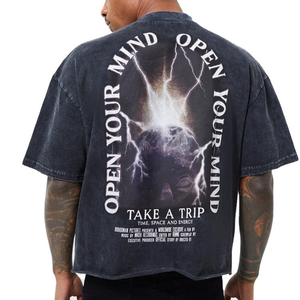 Camisetas de talla grande para hombre, venta de fábrica, de alta calidad 100% de algodón, secado rápido, antiarrugas, transpirables, personalizables - Product Image 6