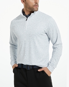 Pulls à capuche pour hommes de performance, fabrication OEM 2025, sport, quart de zip, col zippé, pulls de golf, impression personnalisée, col zippé - Product Image 5