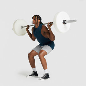 Camiseta sin Mangas Personalizable con Logotipo, para Hombre, de Fibra de Bambú, Anti-Pilling, de Secado Rápido, Estilo Urbano, con Aberturas en los Brazos, Diseño Sólido - Product Image 6