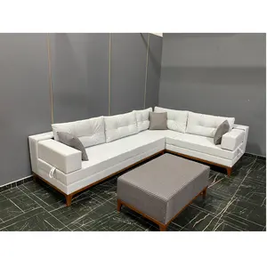 Bucharest divano ad angolo di lusso mobili moderni stile italiano Best Seller soggiorno Set divano di lusso a forma di L divano