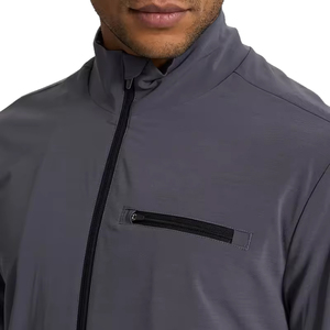 Chaqueta Anorak Ligera con Cuello Alto y Etiqueta de Marca Personalizada, Conjunto de Entrenamiento de Dos Piezas, Cortavientos de Una Sola Capa, MOQ Bajo - Product Image 3