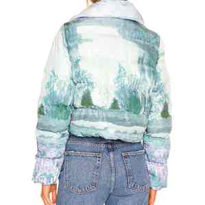 New Arrival Winter White XL Crop Puffer <b>Jacket</b> for <b>Women</b> High Quality Fashion Design with Long Length - Product Image 2