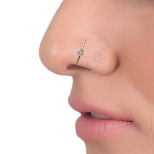 <b>Nose</b> <b>Pin</b> For Women - White - Product Image 3