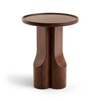 Table basse au design unique, mobilier moderne de luxe pour la maison, table d'appoint en bois de manguier de haute qualité, finition foncée