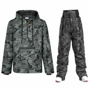 Personalizado frío invierno a prueba de viento hombres mujeres traje de esquí nueva moda traje de nieve traje de esquí de dos piezas para hombres - Product Image 2