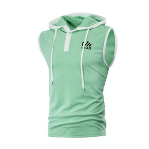 เสื้อฮู้ดแขนกุดสำหรับผู้ชายเสื้อฮู้ดแขนกุดสำหรับผู้ชายเสื้อแขนกุดออกแบบได้ตามต้องการ - Product Image 2