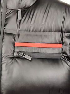Veste matelassée classique, coupe ajustée, doudoune d'hiver, manteau chaud d'extérieur avec poches zippées - Product Image 2