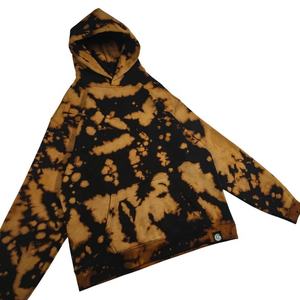 Sudadera con Capucha Tie and Dye para Hombre, Alta Calidad, 100% Algodón, Lavado Ácido, Serie High Street, Lavado con Piedras, Estilo Vintage - Product Image 1