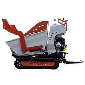 Mini tombereau sur chenilles à haute efficacité de 500 kg, tombereau autochargeur à chenilles de petite taille, engin de terrassement à vitesse rapide, émission gauche - Product Image 6