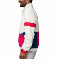 Veste coupe-vent à blocs de couleur personnalisés, légère, résistante à l'eau, veste décontractée d'extérieur pour hommes
