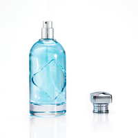 Flacon de parfum en verre personnalisé 50ml 100ml et coffret avec bouchon argenté – Prix usine, vente chaude, élégant