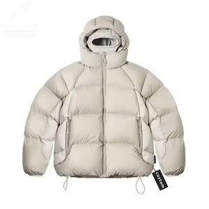 Chaqueta de Hombre Acolchada con Burbujas, Impermeable, Transpirable, Ecológica, Resistente al Viento, con Capucha Extraíble Personalizada, Gruesa y Estampada - Product Image 1