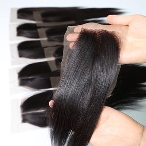 Cierre 2x6 2x4 El cabello humano vietnamita debe tener el artículo HD delgado y duradero encaje transparente meticulosamente - Product Image 4