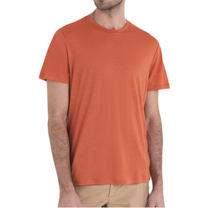 Camiseta de Lana Merino de Corte Regular y Color Sólido, Estilo Urbano, Cuello Redondo, Ajuste Personalizado, Informal, Ecológica, de Secado Rápido, 220g - Product Image 1