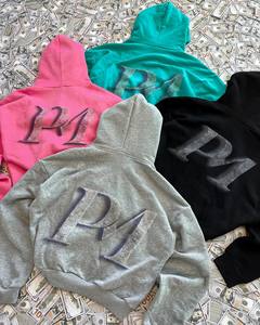 Sweat à capuche zippé surdimensionné personnalisé Sweat à capuche zippé avec logo sur la poitrine épais et doux à double couche 500Gsm 550gsm Streetwear Hoodies pour hommes - Product Image 2