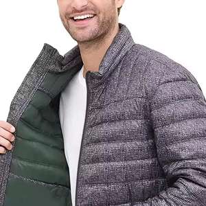 Abrigos acolchados de invierno para hombre, chaqueta acolchada de burbujas, a la moda, a prueba de viento, impermeable, personalizado, para exteriores, cálido, para invierno - Product Image 4