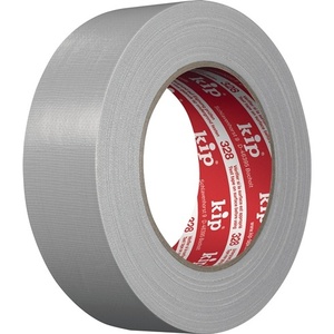 Cinta Adhesiva de Oficina KIP, Cinta de Tela Extra 328, Gris Claro, Rollo de 25m x 24mm - Product Image 1