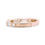 Bague en or rose 14 carats avec diamants baguette et ronds de 3/8 carats, alliance de mariage - Product Image 6
