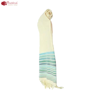 Châle pour femme en coton biologique fait main marocain, doux et confortable, avec des glands, rayures multicolores, écharpe traditionnelle tissée à la main, vente en gros
