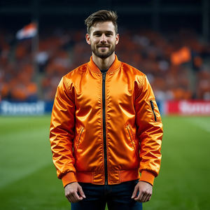 Parches bordados de alta calidad, chaquetas de bombardero, chaqueta de bombardero Varsity de satén con botones para hombre - Product Image 5