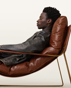 Autumn Men's High Quality Vintage <b>Zip</b> <b>up</b> Faded Lapel Washed Faux Leather <b>Jacket</b> by Marfa International - Product Image 3