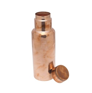 Eco-Friendly <b>Copper</b> Water <b>Bottle</b> with Non-Slip Enamel Lid Premium Style New Collection for Drinkware <b>Copper</b> <b>bottles</b> - Product Image 2